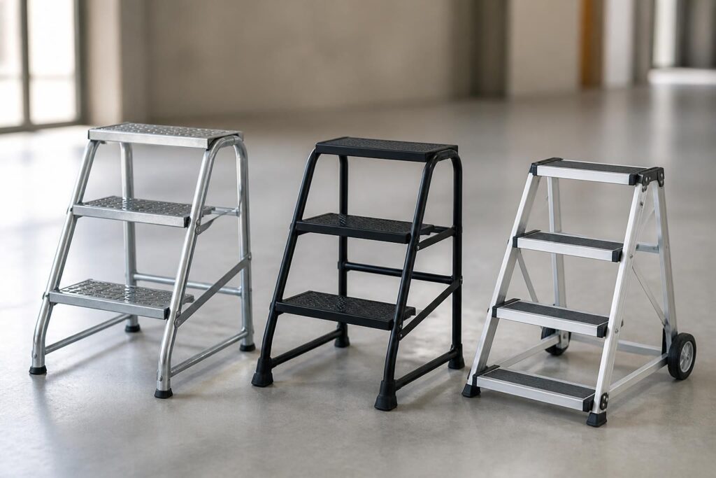 découvrez notre comparatif des plateformes 3 marches avec les modèles tubesca, raptor et wheelys pour choisir la meilleure option selon vos besoins.