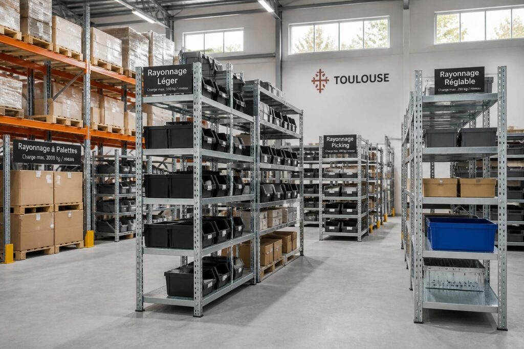 découvrez nos solutions de rayonnage à toulouse pour optimiser votre stockage avec des étagères métalliques robustes et adaptées à tous vos besoins.