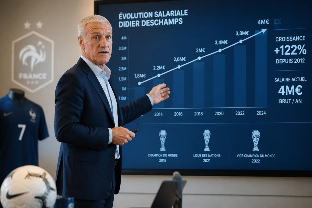 découvrez le salaire de didier deschamps, coach de l’équipe de france, avec les chiffres clés et l’évolution de ses revenus au fil des années.