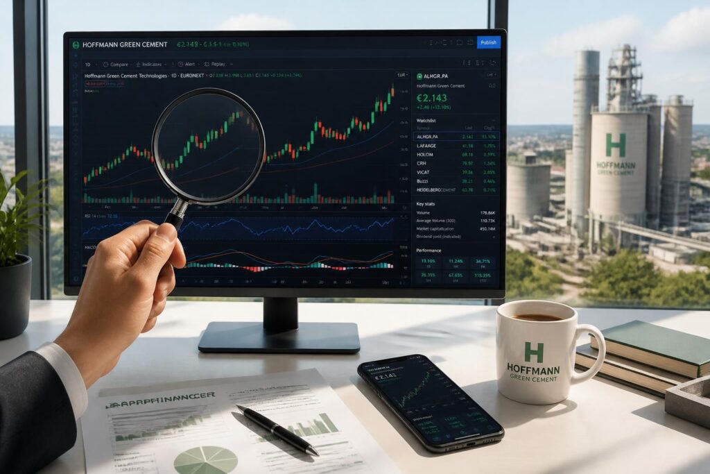 découvrez l'analyse complète du cours de bourse de hoffmann green cement et explorez les perspectives d'avenir de cette entreprise innovante dans le secteur des matériaux durables.